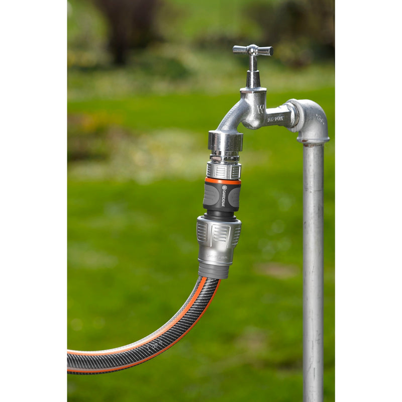 Load image into Gallery viewer, Gardena premium slangstuk 19 mm (3 4 ) (grijs zilver, 18256-50)