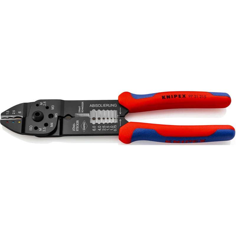 Load image into Gallery viewer, Knipex krimptang 9721215 (rood blauw)