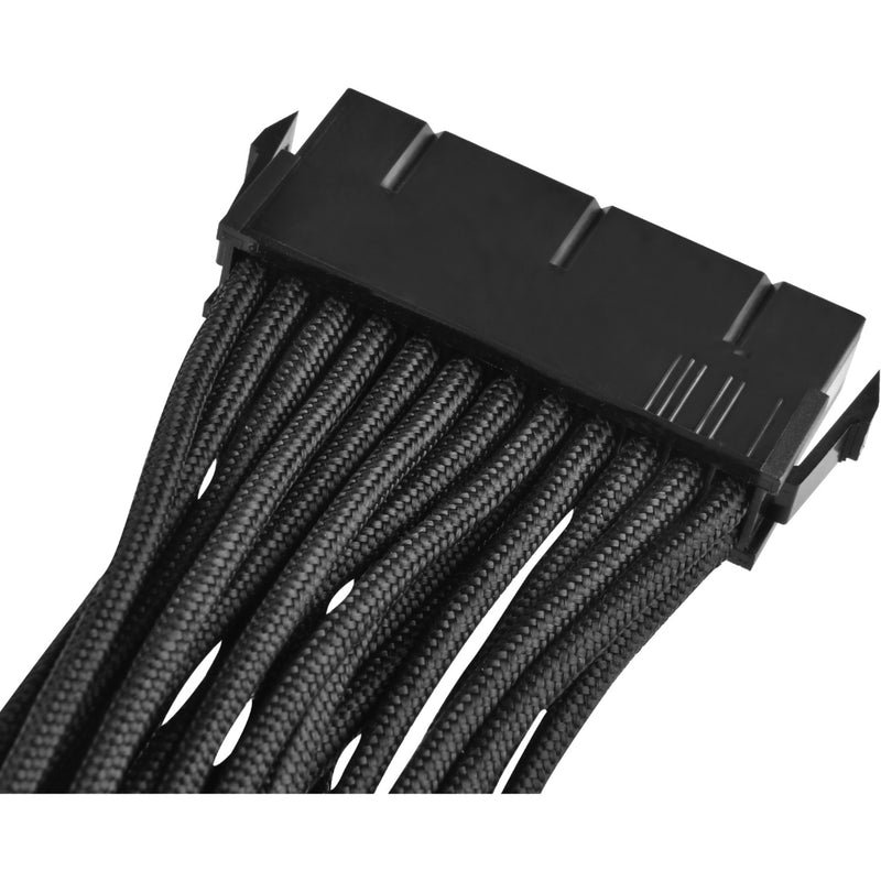 Load image into Gallery viewer, Silverstone 24-pin atx verlengkabel (zwart, 30 centimeter, pp07-mbb)