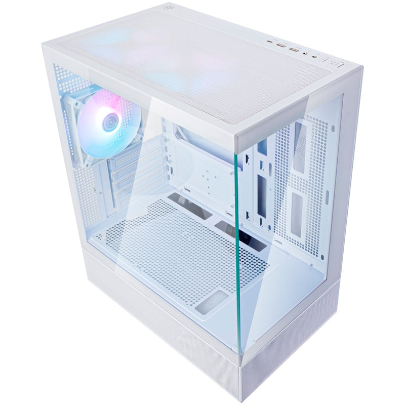 Load image into Gallery viewer, Silverstone lucid 04 mini tower behuizing (wit | 2x usb-a | 1x usb-c | rgb | tempered glass)
