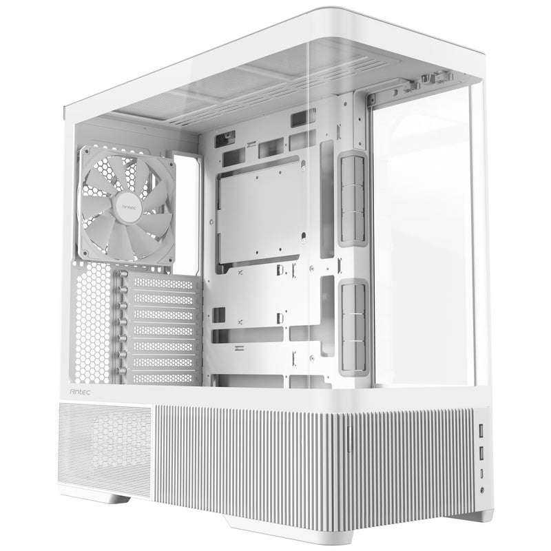 Load image into Gallery viewer, Antec c6 curve air midi tower behuizing (wit | 2x usb-a | 1x usb-c | tempered glass)