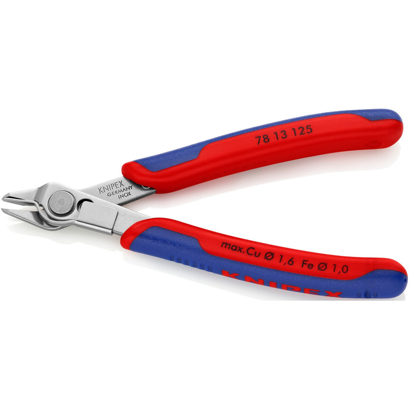 Load image into Gallery viewer, Knipex electronic super knips 78 13 125 elektronica-tang (rood blauw)