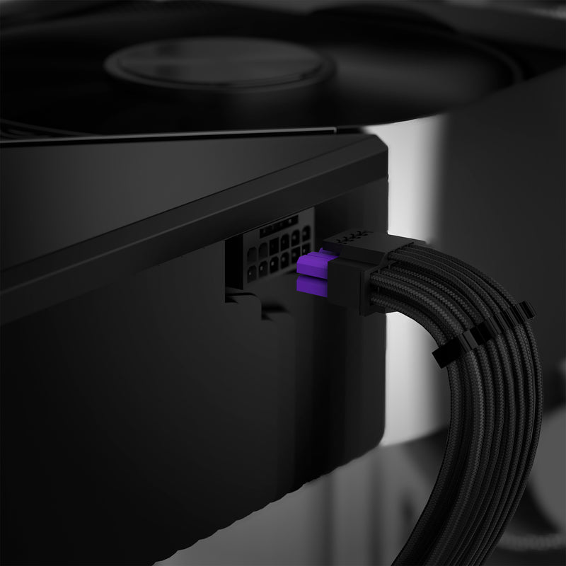 Load image into Gallery viewer, Nzxt c750 gold core modulaire 750 watt voeding (zwart, 1x 12v-2x6, 2x pcie)