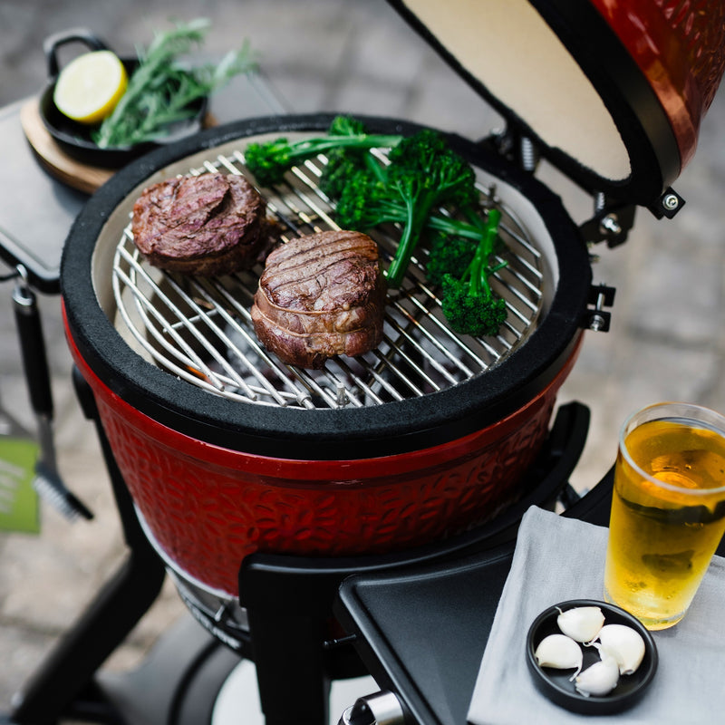 Afbeelding laden in galerijviewer, Kamado joe joe jr®-kar met zijtafels barbecuewagen (zwart)