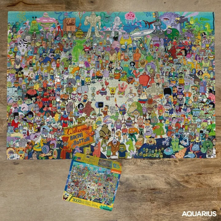Load image into Gallery viewer, Spongebob jigsaw puzzle bikini bottom puzzel (3000 stukjes)