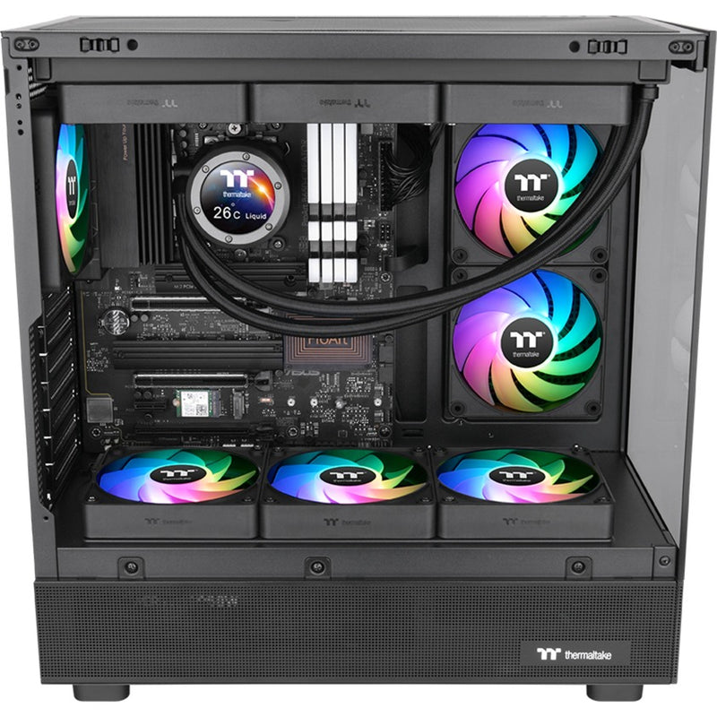 Load image into Gallery viewer, Thermaltake ct120 ex reverse argb sync pc cooling fan (3-fan pack) case fans (zwart, 3 stuks, 120 x 120 x 25 mm, pwm)