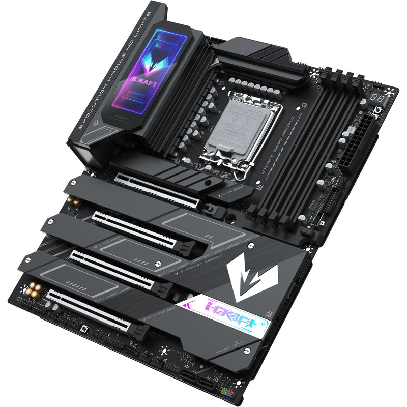 Afbeelding laden in galerijviewer, Maxsun ms-icraft z890 pacific socket 1851 moederbord (zwart, raid, 2.5 gb-lan, wlan, bt, sound, atx)