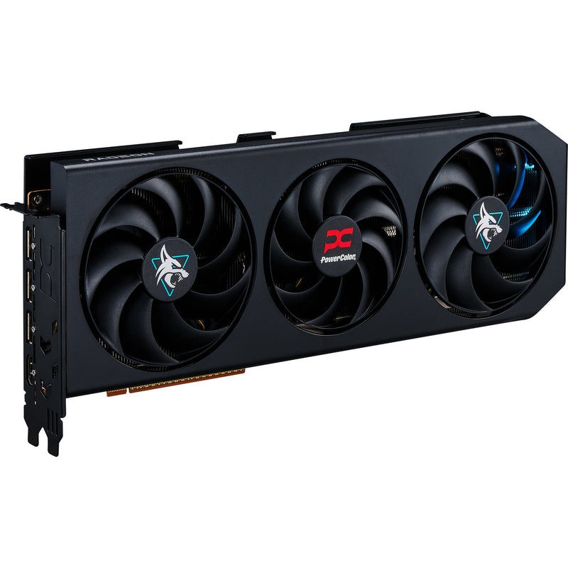 Load image into Gallery viewer, Powercolor radeon rx 9070 gre hellhound 12gb gddr6 grafische kaart (zwart, rdna4, 3x displayport, 1x hdmi 2.1)