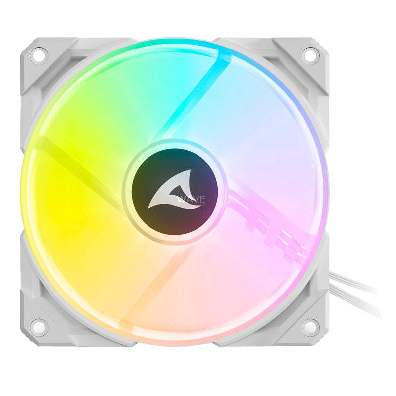 Load image into Gallery viewer, Sharkoon rebel f50 pwm rgb case fan (wit, 120 x 120 x 25 mm)