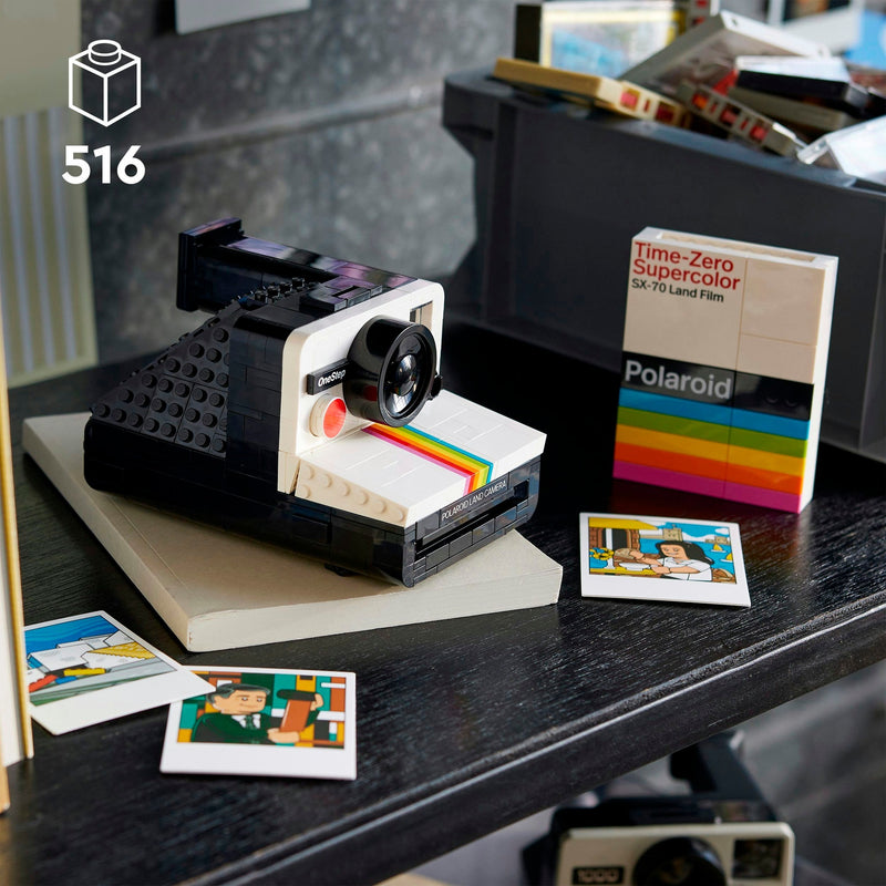 Afbeelding laden in galerijviewer, Lego ideas polaroid onestep sx-70 camera constructiespeelgoed (21345)