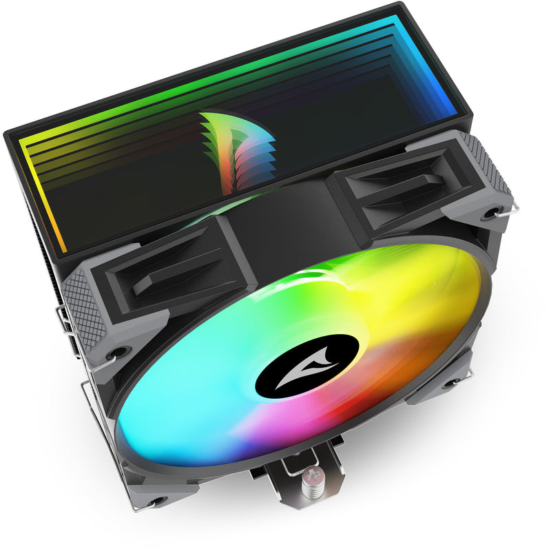 Load image into Gallery viewer, Sharkoon a40 rgb cpu-koeler (zwart, 4-pins pwm fan-connector)