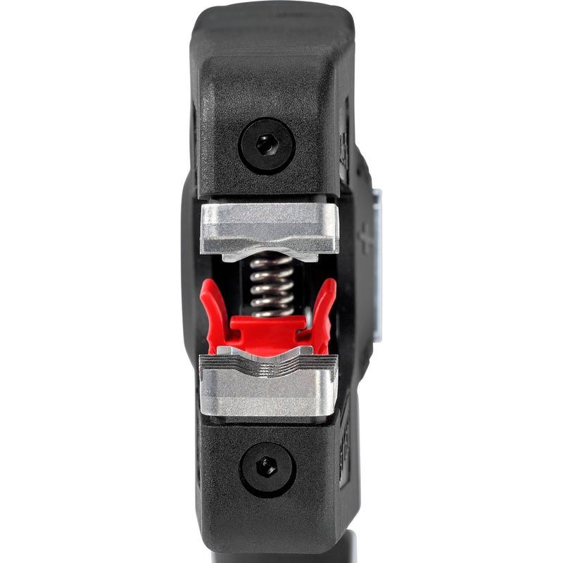 Load image into Gallery viewer, Knipex precistrip16 automatische afstriptang (zwart rood, geïntegreerde draadsnijder)