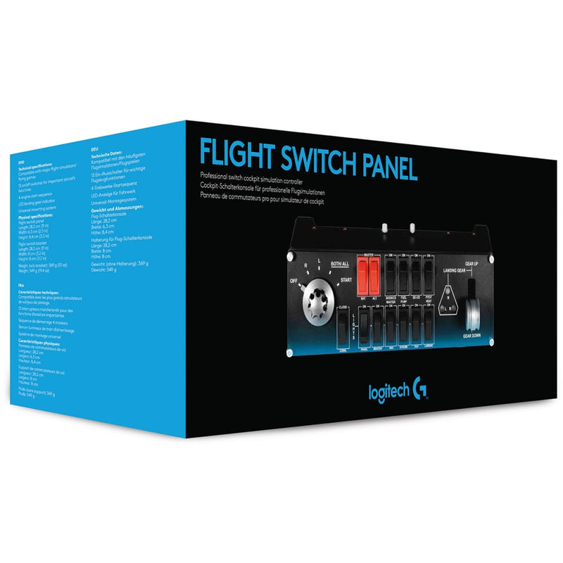 Load image into Gallery viewer, Logitech g saitek pro flight switch panel instrumentenpaneel (zwart, pc)
