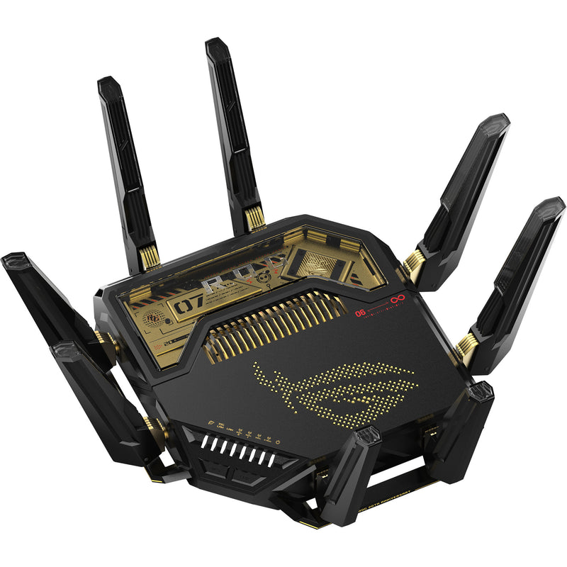 Load image into Gallery viewer, Asus rog rapture gt-be98 20th anniversary edition router (zwart)