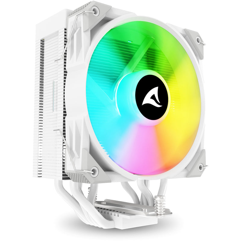 Load image into Gallery viewer, Sharkoon a50 rgb cpu-koeler (wit, 4-pins pwm fan-connector)