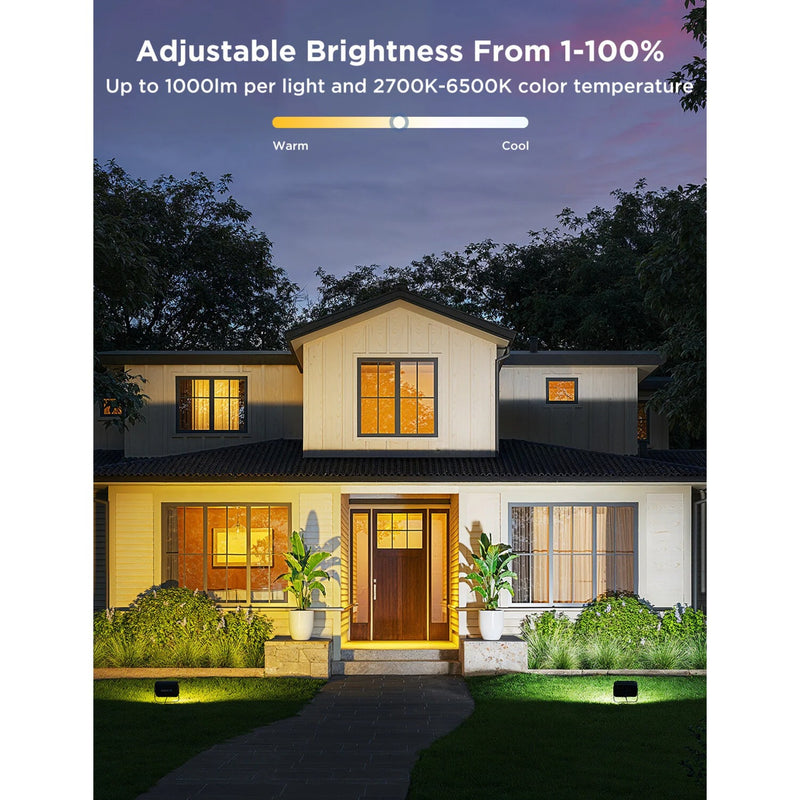 Afbeelding laden in galerijviewer, Govee slimme grondverlichting matter rgbww - 4 pack buiten