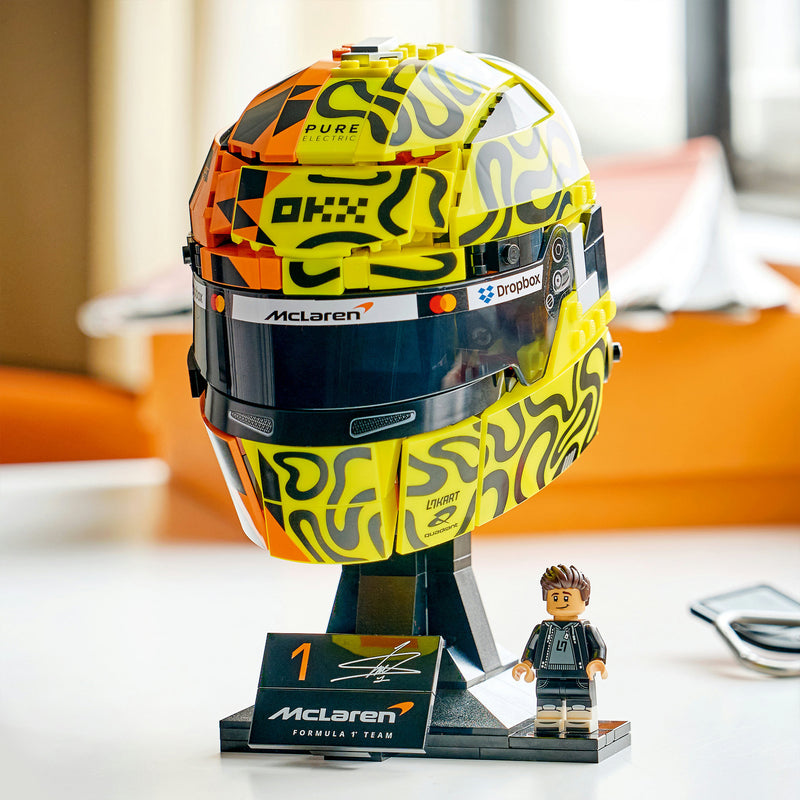Afbeelding laden in galerijviewer, Lego editions mclaren mastercard f1 team helm van lando norris bouwpakket voor kinderen 43023