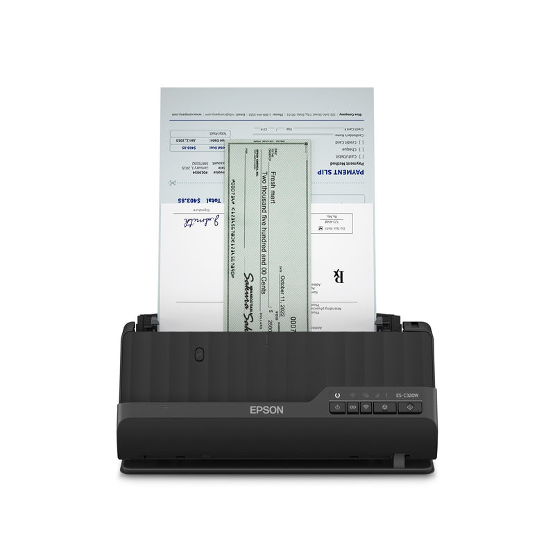 Load image into Gallery viewer, Epson es-c320w compacte a4-documentscanner met wi-fi-connectiviteit en u-traject (zwart, a4, a5, a6, b5)