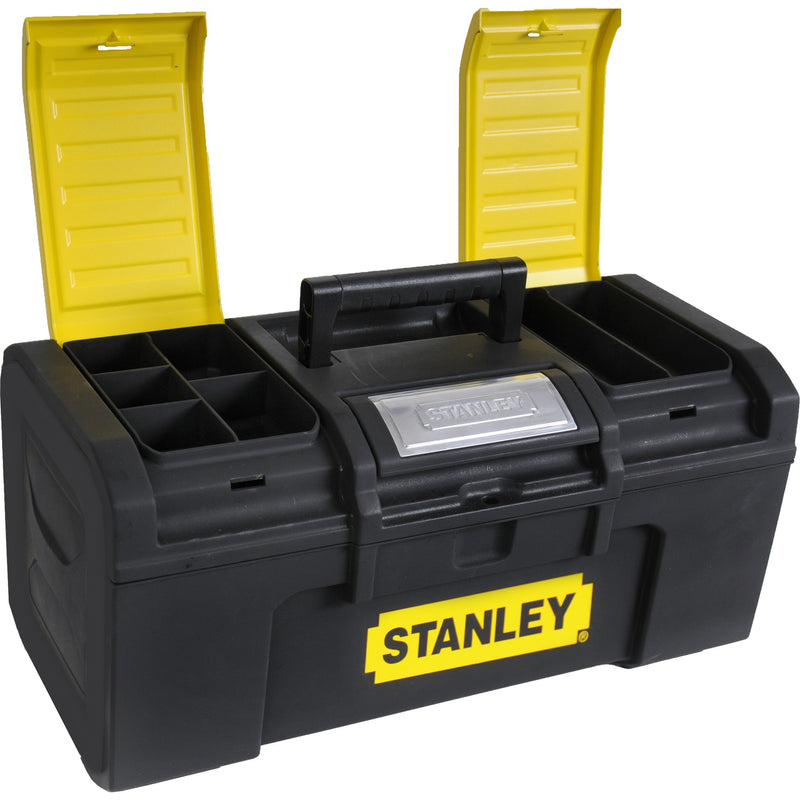Load image into Gallery viewer, Stanley gereedschapskoffer met automatische vergrendeling gereedschapskist (geel zwart)