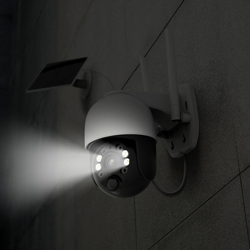 Afbeelding laden in galerijviewer, Foscam b4, 100% draadloze 2k 4mp pan tilt batterijcamera (wit)