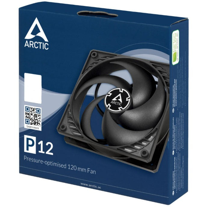 Load image into Gallery viewer, Arctic p12 case fan (zwart, 120 x 120 x 25 mm)