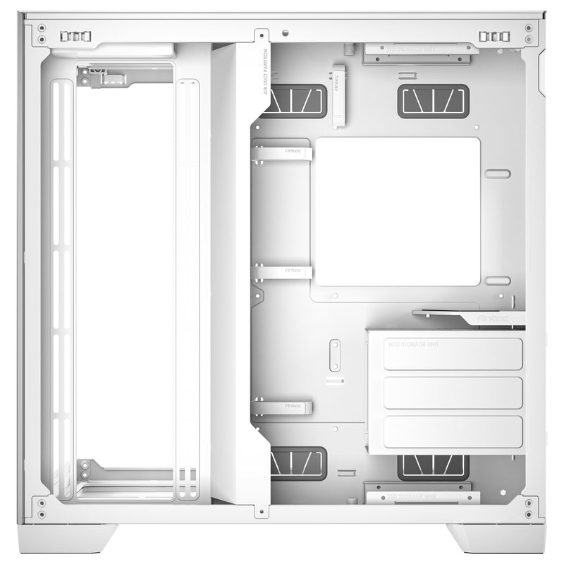 Load image into Gallery viewer, Antec c8 midi tower behuizing (wit zilver | 2x usb-a | 1x usb-c | tempered glass)