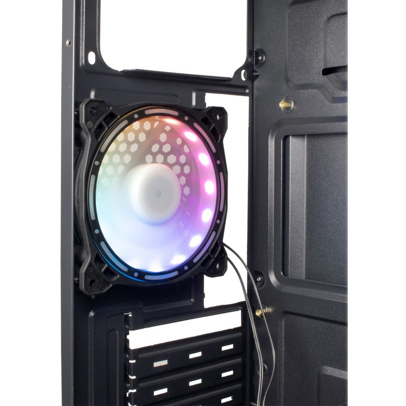 Load image into Gallery viewer, Inter-tech b-02 rgb midi tower behuizing (zwart | 3x usb-a | rgb | window)