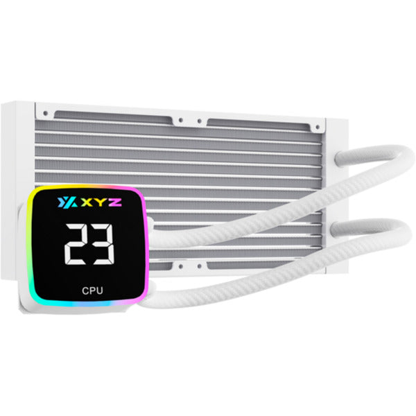 Afbeelding laden in galerijviewer, Xyz pc gear aquapulse aio 240 waterkoeling (wit, argb, pwm)