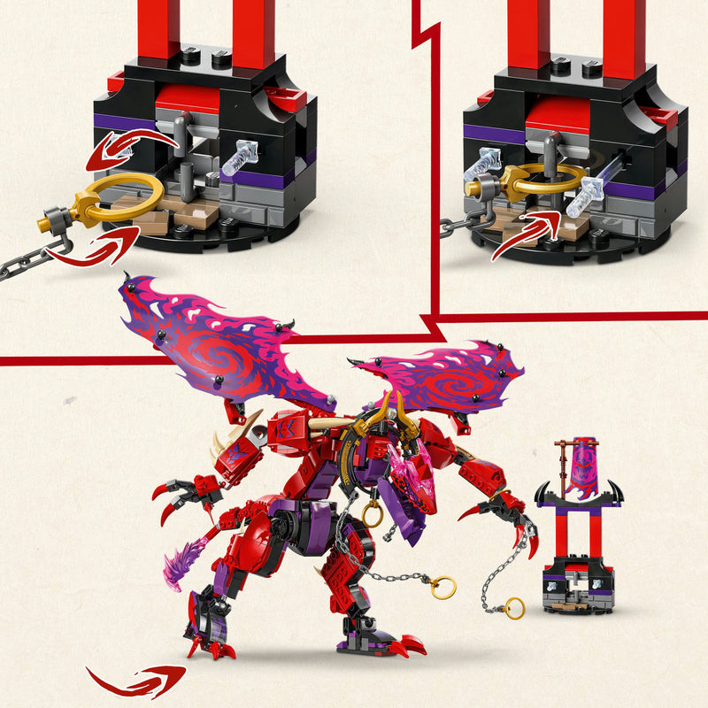 Load image into Gallery viewer, Lego ninjago - bliksemtand draak van chaos constructiespeelgoed (71832)
