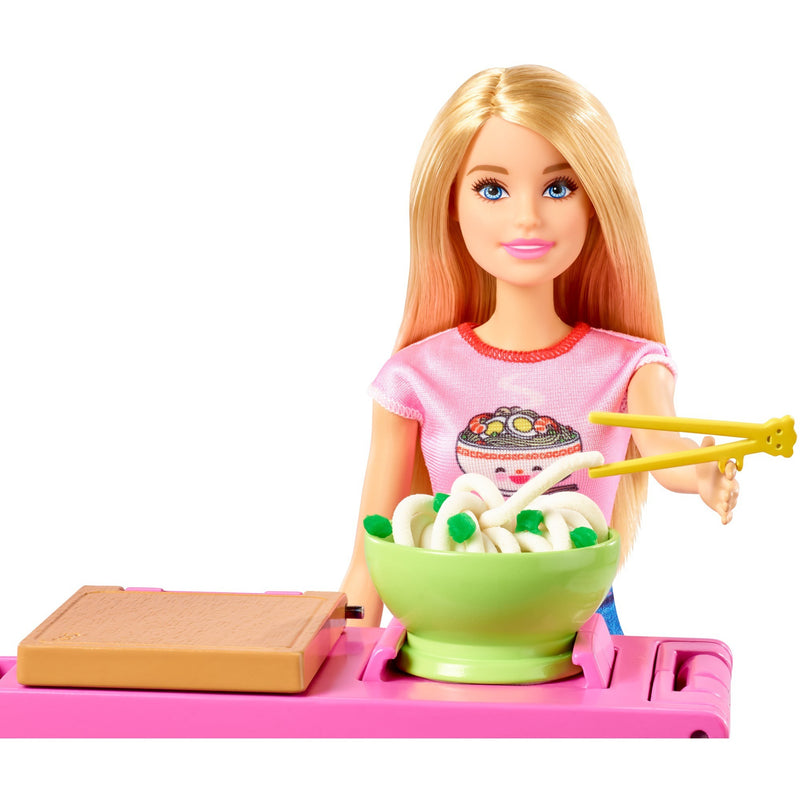 Load image into Gallery viewer, Barbie noodle bar speelset en pop