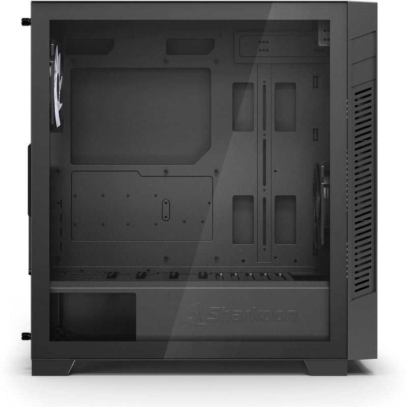 Load image into Gallery viewer, Sharkoon s25-w2 argb midi tower behuizing (zwart | 2x usb-a | 1x usb-c | rgb | tempered glass)