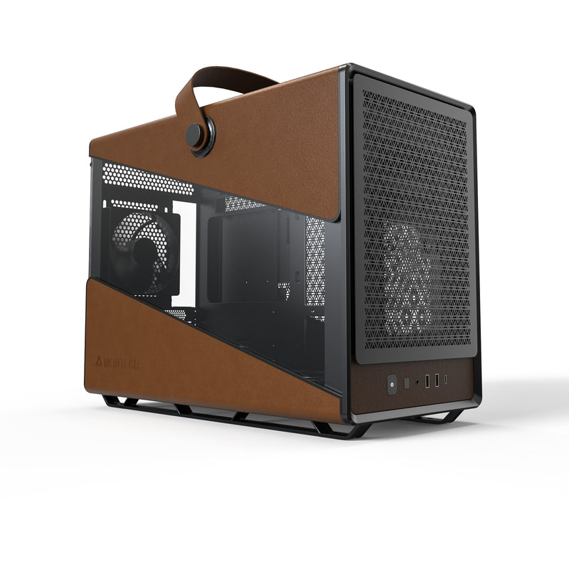 Load image into Gallery viewer, Montech heritage pro midi tower behuizing (zwart beige | 2x usb-a | 1x usb-c)