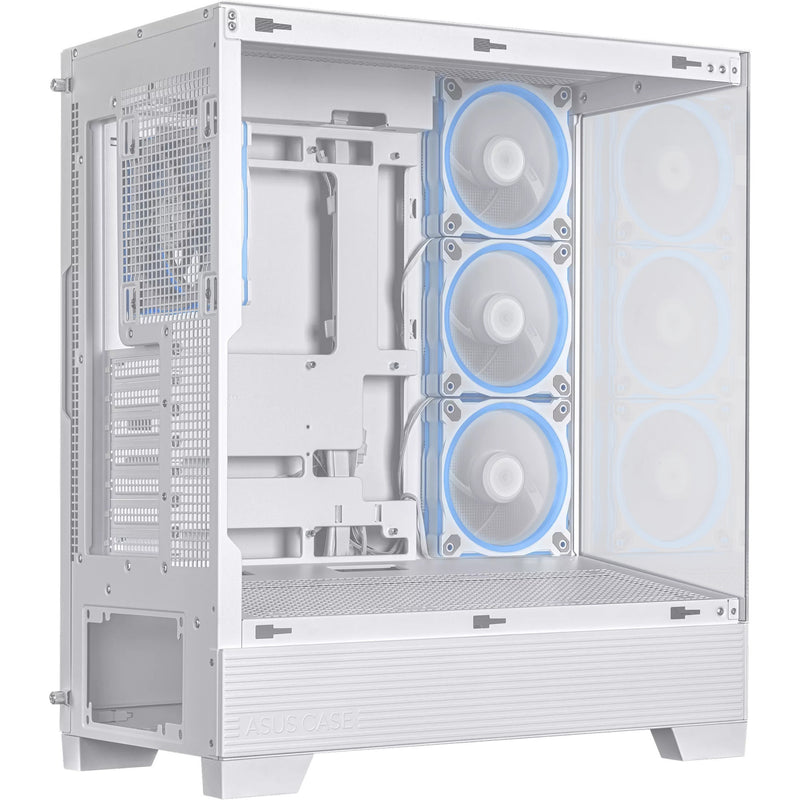 Load image into Gallery viewer, Asus a31 plus midi tower behuizing (wit | 2x usb-a | 2x usb-c | tempered glass)