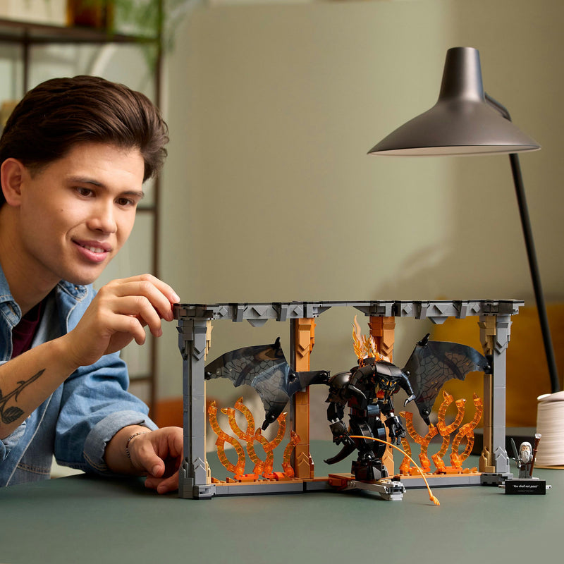 Load image into Gallery viewer, Lego icons boekensteun: the lord of the rings – balrog constructiespeelgoed (10367)
