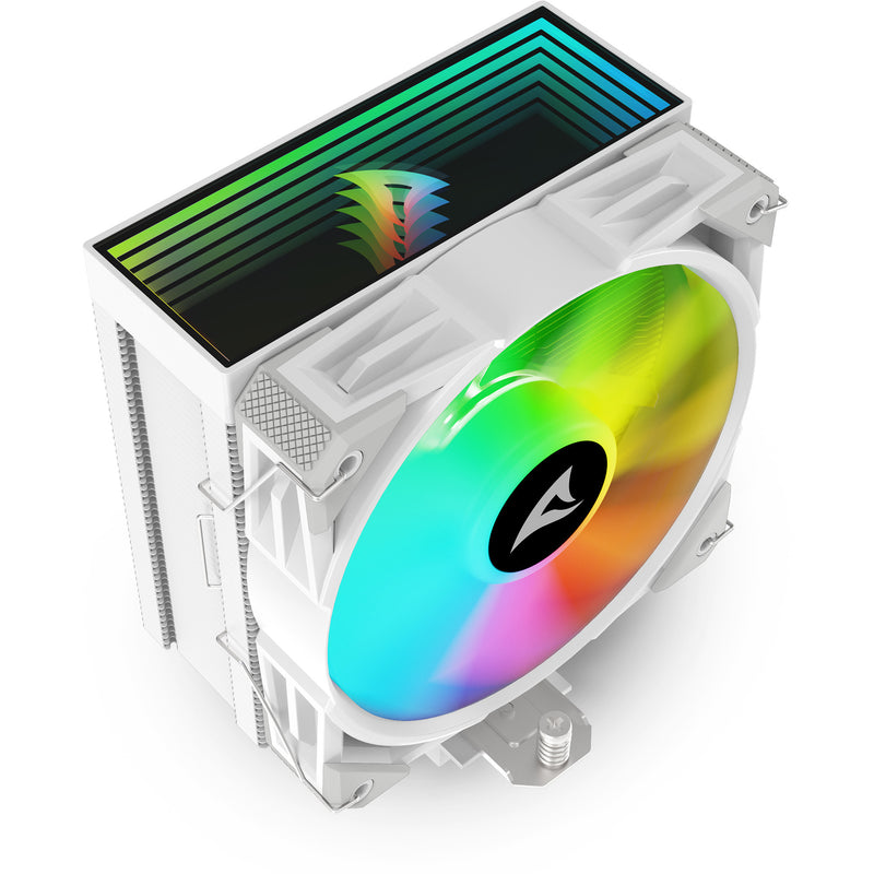 Load image into Gallery viewer, Sharkoon a50 rgb cpu-koeler (wit, 4-pins pwm fan-connector)