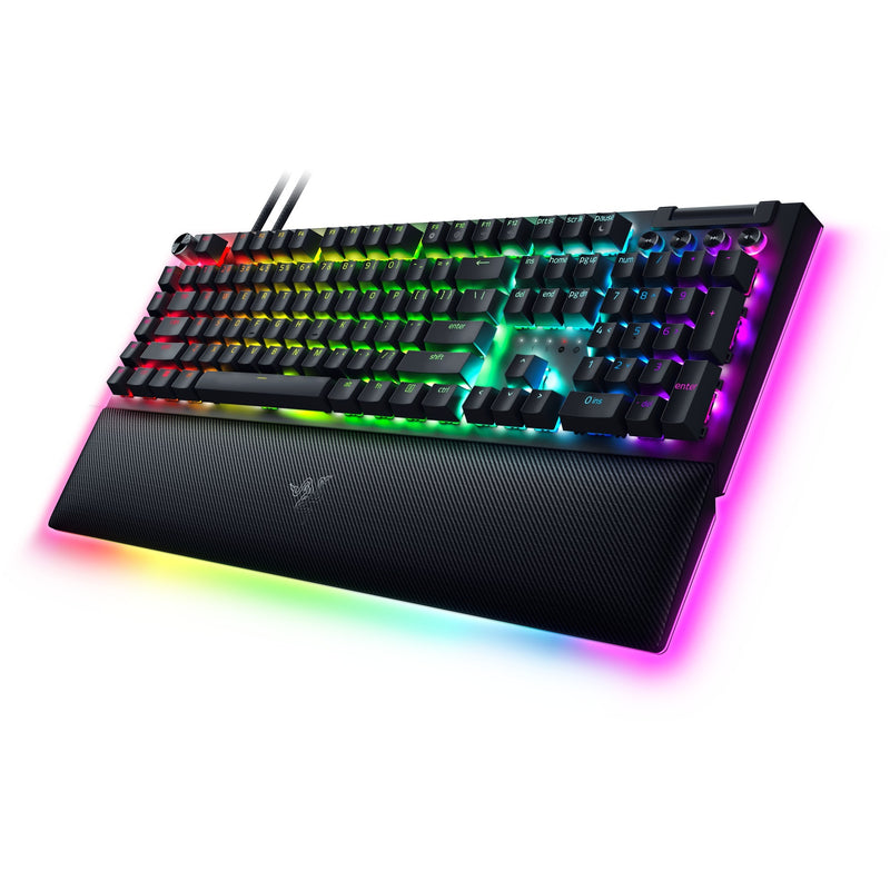 Load image into Gallery viewer, Razer blackwidow v4 pro, gaming toetsenbord (zwart, us lay-out, yellow, rgb leds, doubleshot abs)