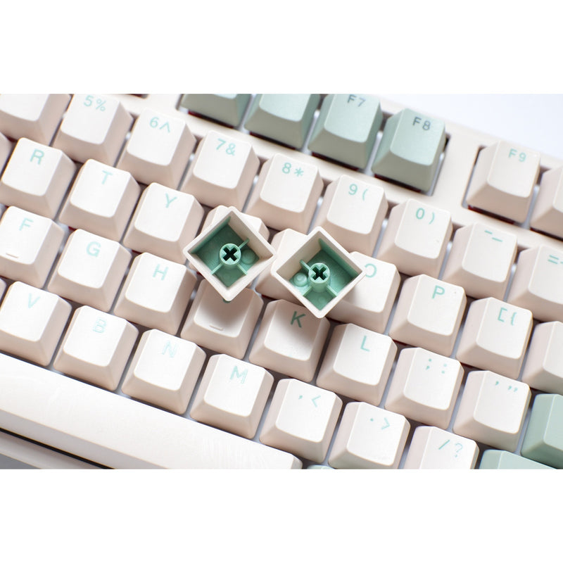 Load image into Gallery viewer, Ducky one 3 matcha tkl, toetsenbord (crème groen, us lay-out, cherry mx silent red, pbt double shot, hot swap)
