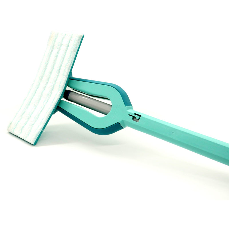 Load image into Gallery viewer, Leifheit picobello vloerwisser s micro duo met steel - 27 cm wisbreedte - turqouise - grijs