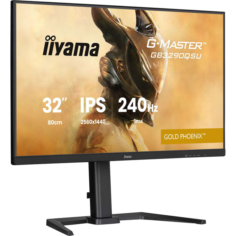 Load image into Gallery viewer, Iiyama g-master gold phoenix gb3290qsu-b1 31.5 gaming monitor (zwart (mat), 2x hdmi, displayport, 2x usb-a, 2x usb-b, 240 hz)