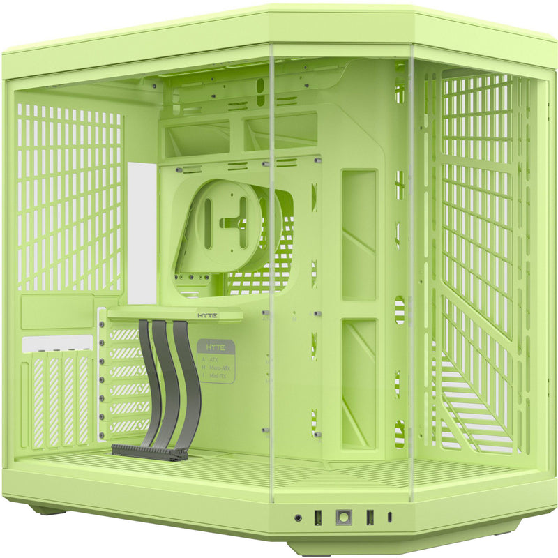 Load image into Gallery viewer, Hyte y70 midi tower behuizing (lichtgroen | 2x usb-a | 1x usb-c | tempered glass)