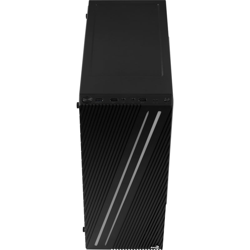 Load image into Gallery viewer, Aerocool streak midi tower behuizing (zwart | 3x usb-a | rgb | window)