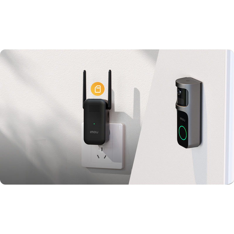 Afbeelding laden in galerijviewer, Imou doorbell 2s kit (zwart, 2k, volledig draadloos)