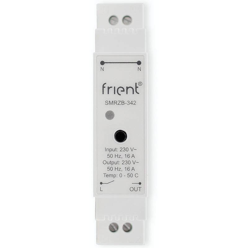 Afbeelding laden in galerijviewer, Frient smart din relay relais (lichtgrijs, zigbee)