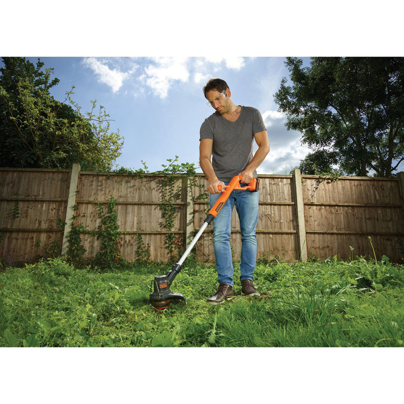 Afbeelding laden in galerijviewer, Black+decker st1823b-xj 18v afs grastrimmer 25cm (oranje zwart, accu en oplader niet inbegrepen)