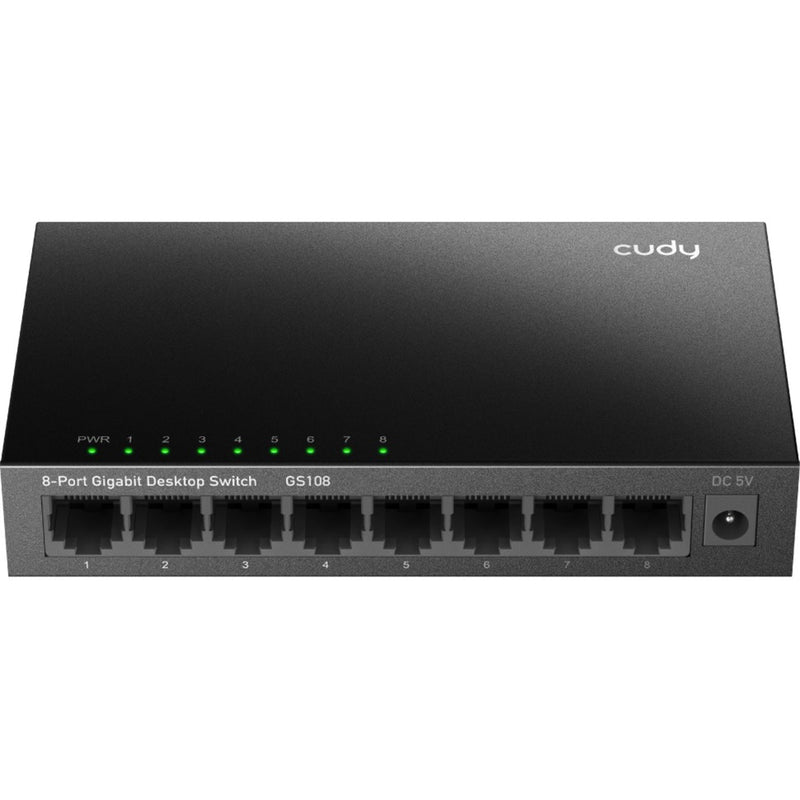 Load image into Gallery viewer, Cudy 8-port gigabit desktop metal switch (zwart)