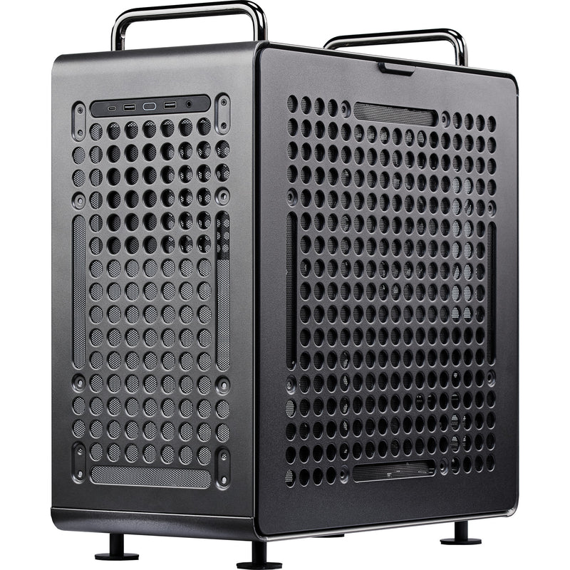 Load image into Gallery viewer, Cooler master qube 540 stardust iron midi tower behuizing (zwart | 2x usb-a | 1x usb-c | tempered glass)