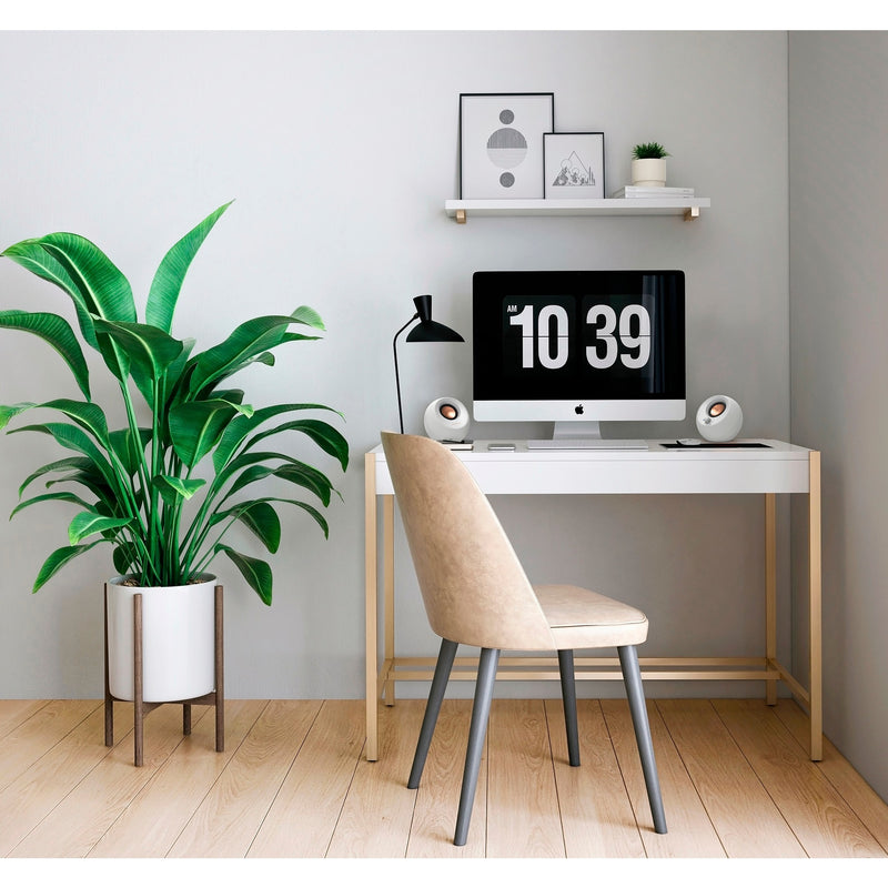 Load image into Gallery viewer, Creative pebble v3 pc-luidspreker (wit, bluetooth, usb-c, aux)