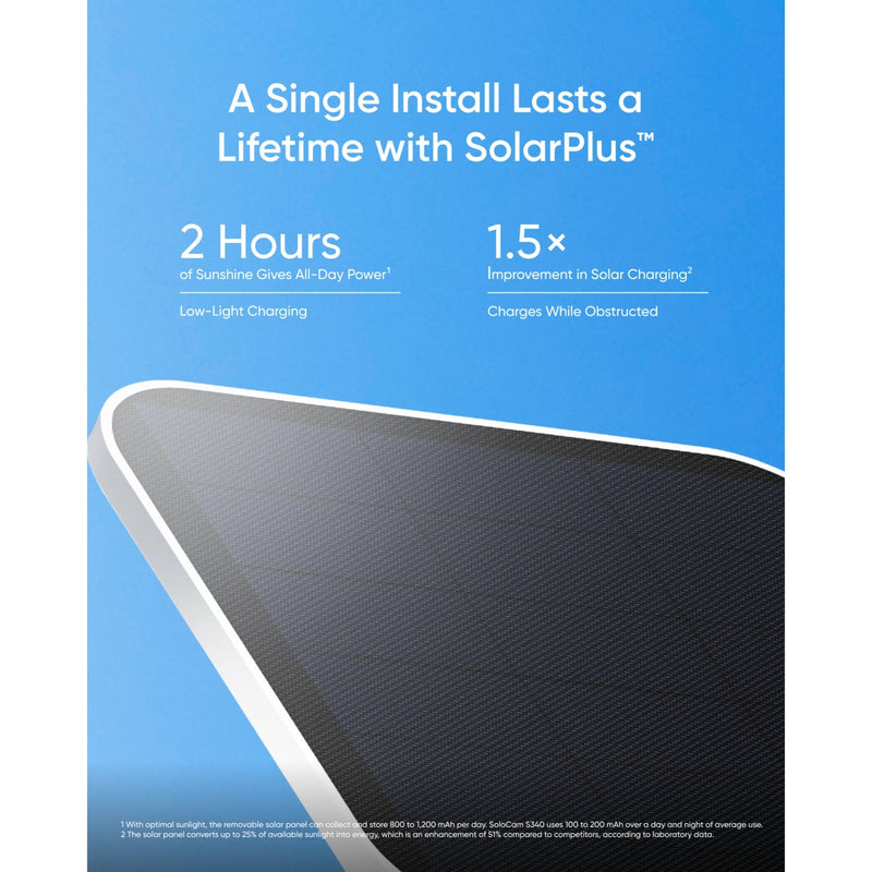 Load image into Gallery viewer, Eufy s340 solocam beveiligingscamera (wit, met dual lens en solar panel)