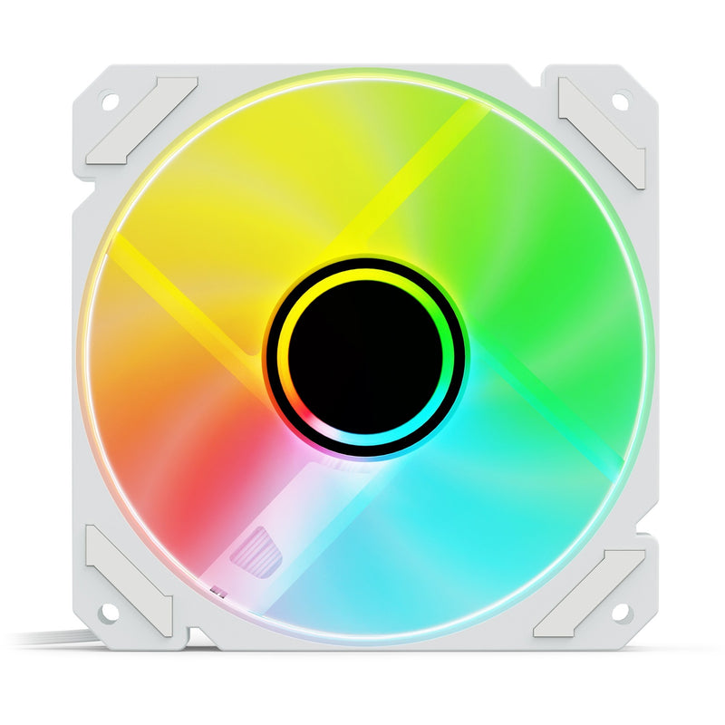 Load image into Gallery viewer, Sharkoon shark mirror rgb pwm case fan (wit, 120 x 120 x 25 mm)