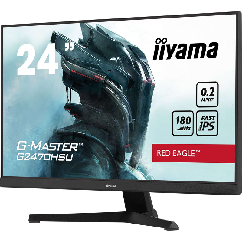 Load image into Gallery viewer, Iiyama g-master red eagle gb2470hsu-b6 24 gaming monitor (zwart, hdmi, displayport, 4x usb-a, usb-b, 180 hz)